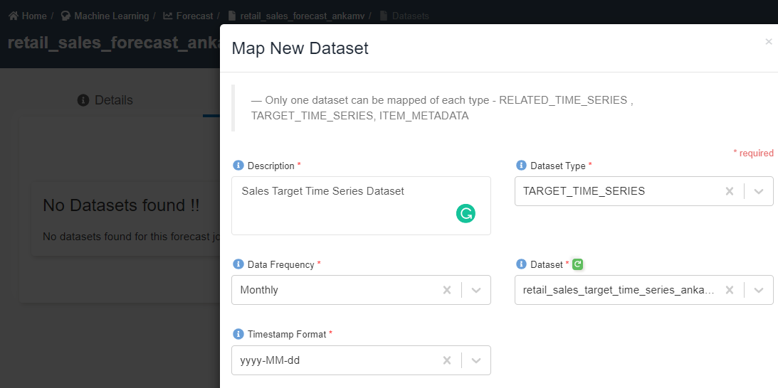 Create Forecast