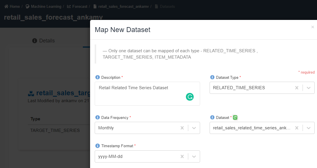 Create Forecast