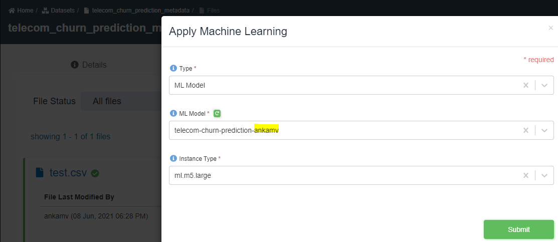 Create ML Model