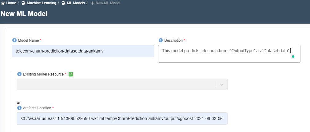 Create ML Model