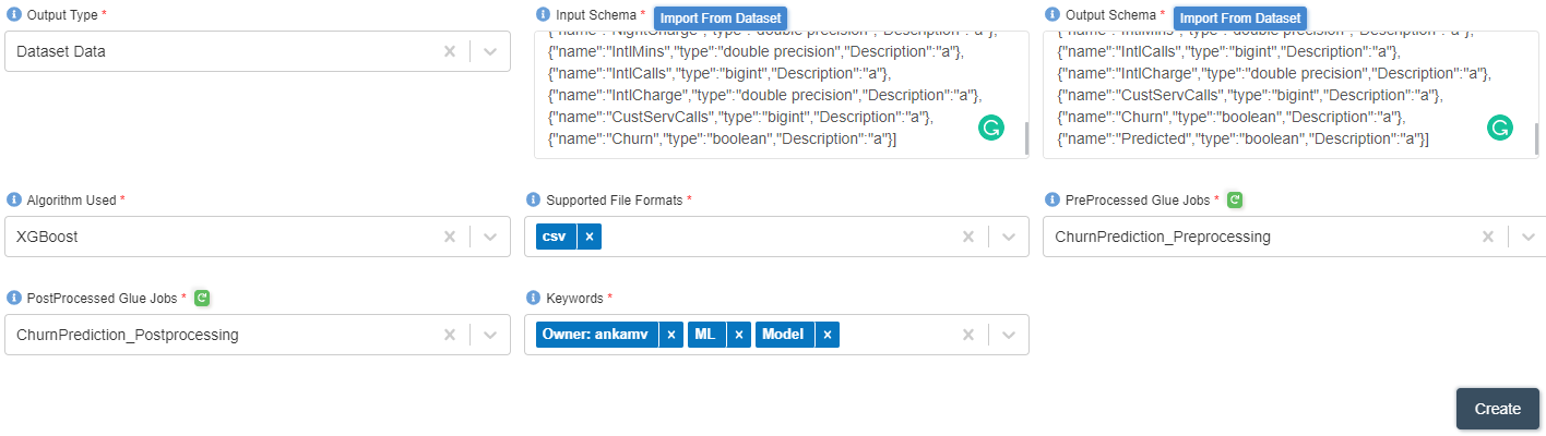 Create ML Model