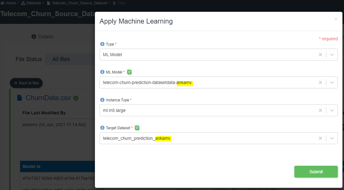 Create ML Model